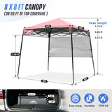 8X8 Pop Up Canopy Tent, Compact Backpack Canopy - Eagle Peak®