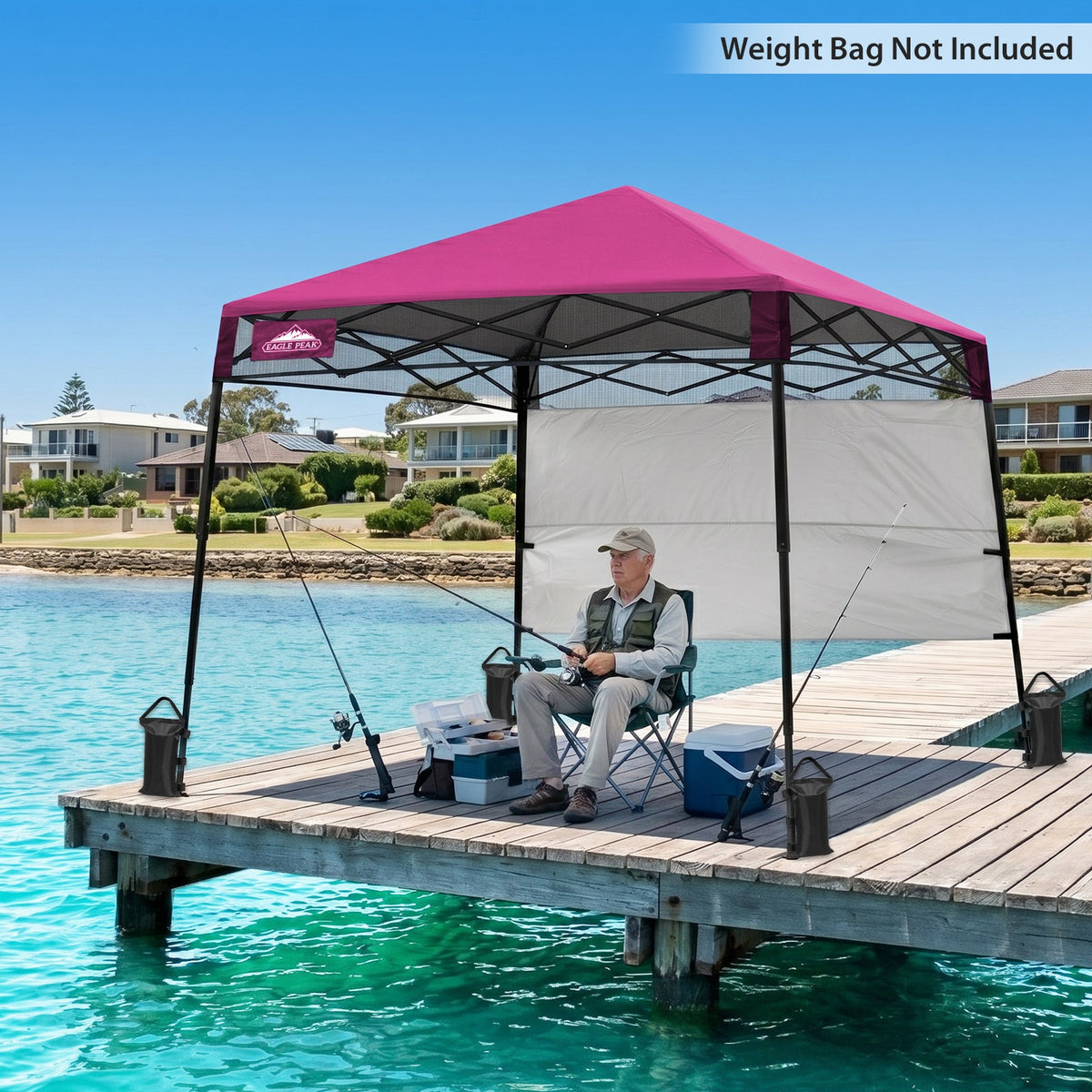 8X8 Pop Up Canopy Tent, Compact Backpack Canopy - Eagle Peak®