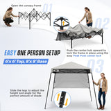 8X8 Pop Up Canopy Tent, Compact Backpack Canopy - Eagle Peak®
