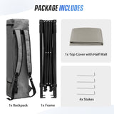 8X8 Pop Up Canopy Tent, Compact Backpack Canopy - Eagle Peak®