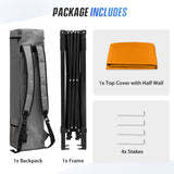 8X8 Pop Up Canopy Tent, Compact Backpack Canopy - Eagle Peak®