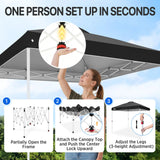 8x8 Pop Up Canopy Tent Easy Up Canopy Outdoor - Eagle Peak®