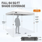 8x8 Pop Up Canopy Tent Easy Up Canopy Outdoor - Eagle Peak®