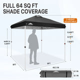 8x8 Pop Up Canopy Tent Easy Up Canopy Outdoor - Eagle Peak®