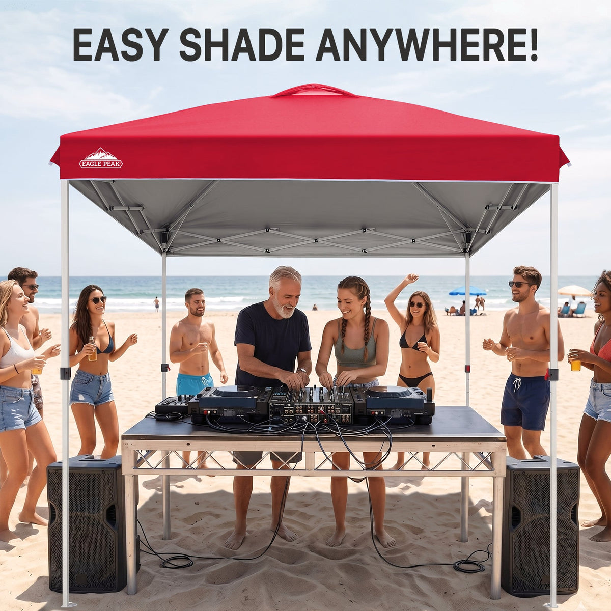 8x8 Pop Up Canopy Tent Easy Up Canopy Outdoor - Eagle Peak®