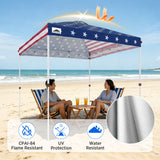 8x8 Pop Up Canopy Tent Easy Up Canopy Outdoor - Eagle Peak®