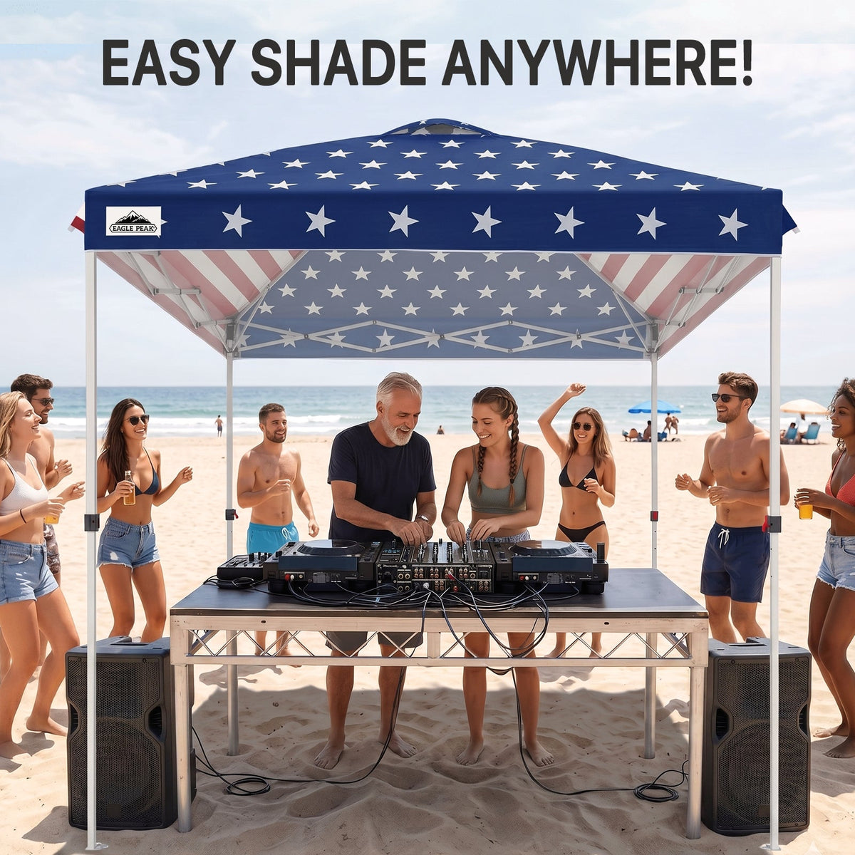 8x8 Pop Up Canopy Tent Easy Up Canopy Outdoor - Eagle Peak®