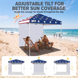 8x8 Pop Up Canopy Tent with 1 Sidewall - Eagle Peak®