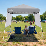 8x8 Pop Up Canopy Tent with 3 Half Walls, Compact - Eagle Peak®