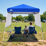 8x8 Pop Up Canopy Tent with 3 Half Walls, Compact - Eagle Peak®