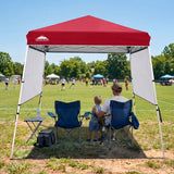 8x8 Pop Up Canopy Tent with 3 Half Walls, Compact - Eagle Peak®