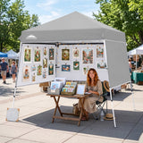 8x8 Pop Up Canopy Tent with 3 Half Walls, Compact - Eagle Peak®