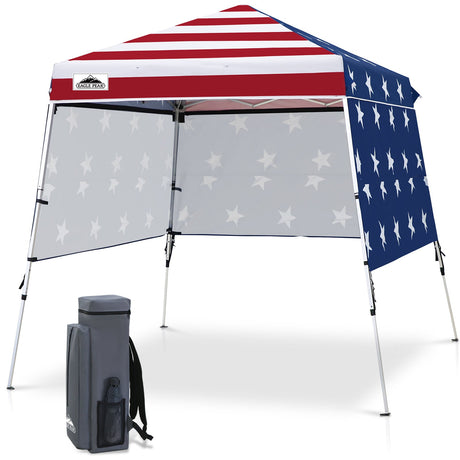 8x8 Pop Up Canopy Tent with 3 Half Walls, Compact - Eagle Peak®