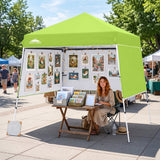 8x8 Pop Up Canopy Tent with 3 Half Walls, Compact - Eagle Peak®