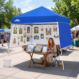 8x8 Pop Up Canopy Tent with 3 Half Walls, Compact - Eagle Peak®
