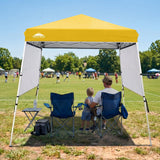 8x8 Pop Up Canopy Tent with 3 Half Walls, Compact - Eagle Peak®