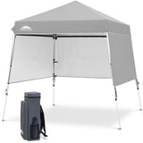 8x8 Pop Up Canopy Tent with 3 Half Walls, Compact - Eagle Peak®