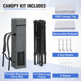 8x8 Pop Up Canopy Tent with Extended Eaves & Sidewall - Eagle Peak Custom Canopy Tent