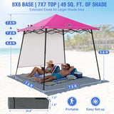 8x8 Pop Up Canopy Tent with Extended Eaves & Sidewall - Eagle Peak®