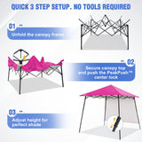 8x8 Pop Up Canopy Tent with Extended Eaves & Sidewall - Eagle Peak®