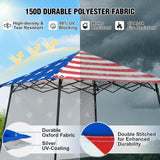 8x8 Pop Up Canopy Tent with Extended Eaves & Sidewall - Eagle Peak®