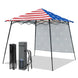 8x8 Pop Up Canopy Tent with Extended Eaves & Sidewall - Eagle Peak®