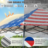 8x8 Pop Up Canopy Tent with Extended Eaves & Sidewall - Eagle Peak Custom Canopy Tent