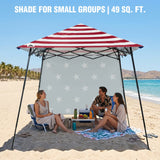 8x8 Pop Up Canopy Tent with Extended Eaves & Sidewall - Eagle Peak®