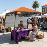 8x8 Pop Up Canopy Tent with Sidewall,8x8 Base 6x6 Top - Eagle Peak