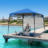 8x8 Pop Up Canopy Tent with Sidewall,8x8 Base 6x6 Top - Eagle Peak