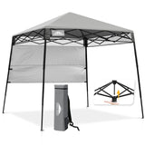 8x8 Pop Up Canopy Tent with Sidewall,8x8 Base 6x6 Top - Eagle Peak