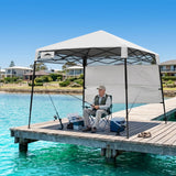8x8 Pop Up Canopy Tent with Sidewall,8x8 Base 6x6 Top - Eagle Peak