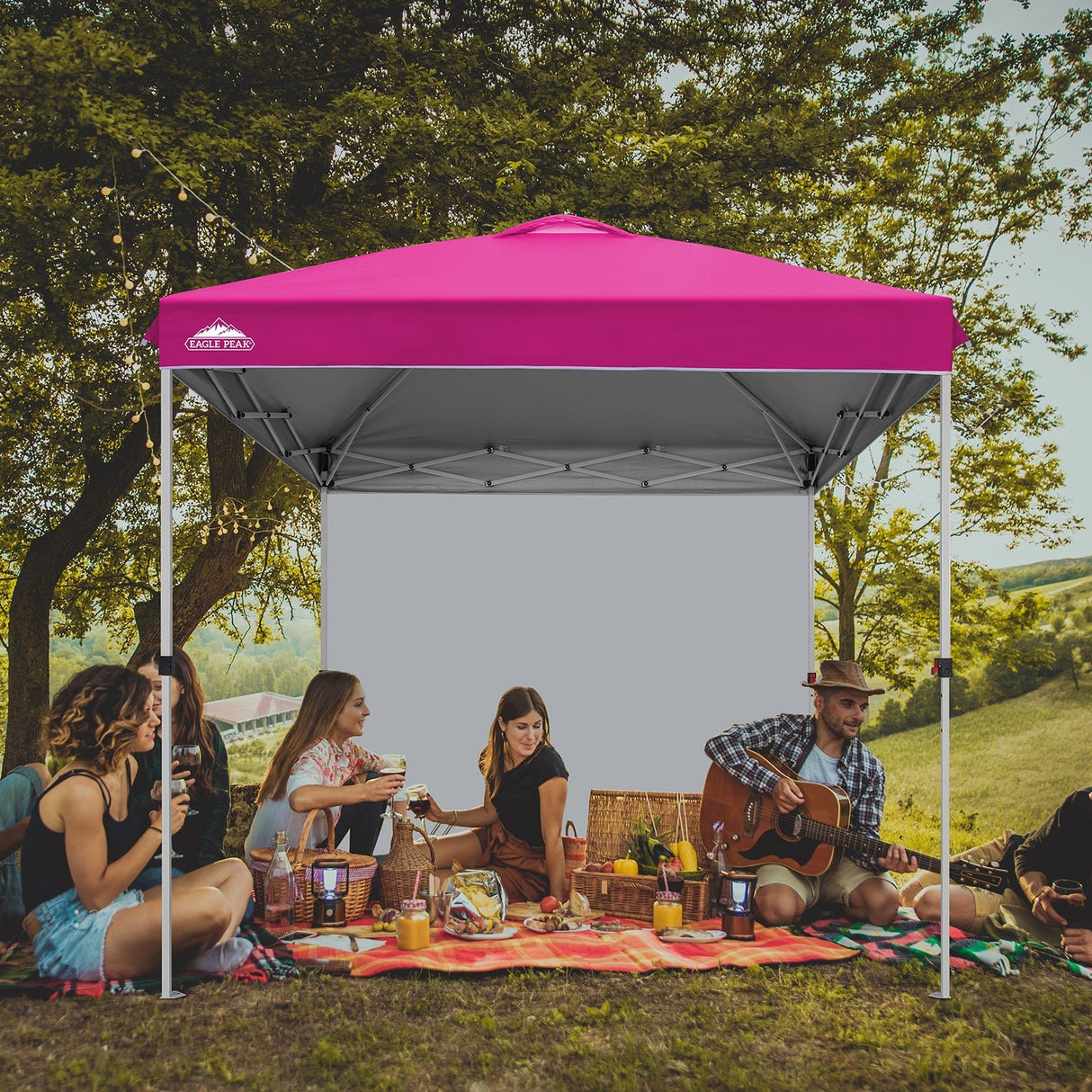 8x8 Pop Up Straight Leg Canopy with Sidewall - Eagle Peak®