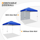 8x8 Pop Up Straight Leg Canopy with Sidewall - Eagle Peak®