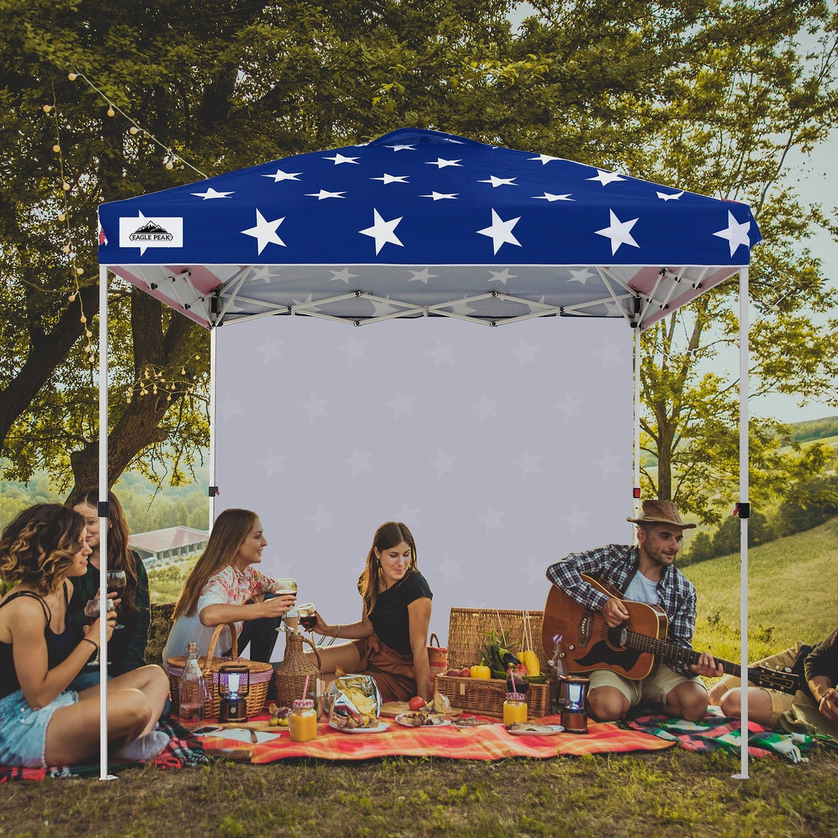 8x8 Pop Up Straight Leg Canopy with Sidewall - Eagle Peak®