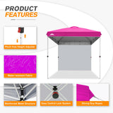 8x8 Pop Up Straight Leg Canopy with Sidewall - Eagle Peak®