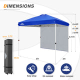 8x8 Pop Up Straight Leg Canopy with Sidewall - Eagle Peak®