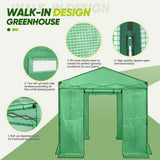 8x8 Portable Walk - in Greenhouse - Eagle Peak