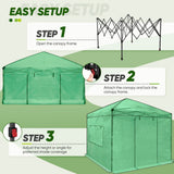 8x8 Portable Walk - in Greenhouse - Eagle Peak