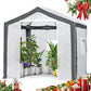 8x8 Portable Walk - in Greenhouse with Polyester Reinforced Corners - Eagle Peak Custom Canopy Tent