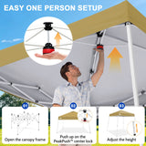 8x8 Slant Leg Pop Up Canopy Tent - Eagle Peak®