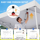 8x8 Slant Leg Pop Up Canopy Tent - Eagle Peak®