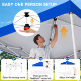 8x8 Slant Leg Pop-up Canopy Tent, Shelter 8x8 Base 6x6 Top - Eagle Peak®