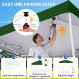 8x8 Slant Leg Pop-up Canopy Tent, Shelter 8x8 Base 6x6 Top - Eagle Peak®