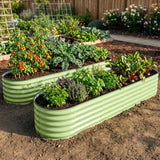 9 in 1 Modular 17in Customizable Elevated Raised Garden Bed, Olive Green - Eagle Peak®