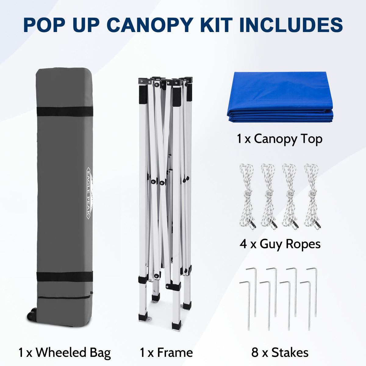 8x8 Slant Leg Pop Up Canopy Tent
