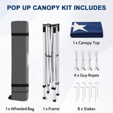8x8 Slant Leg Pop Up Canopy Tent