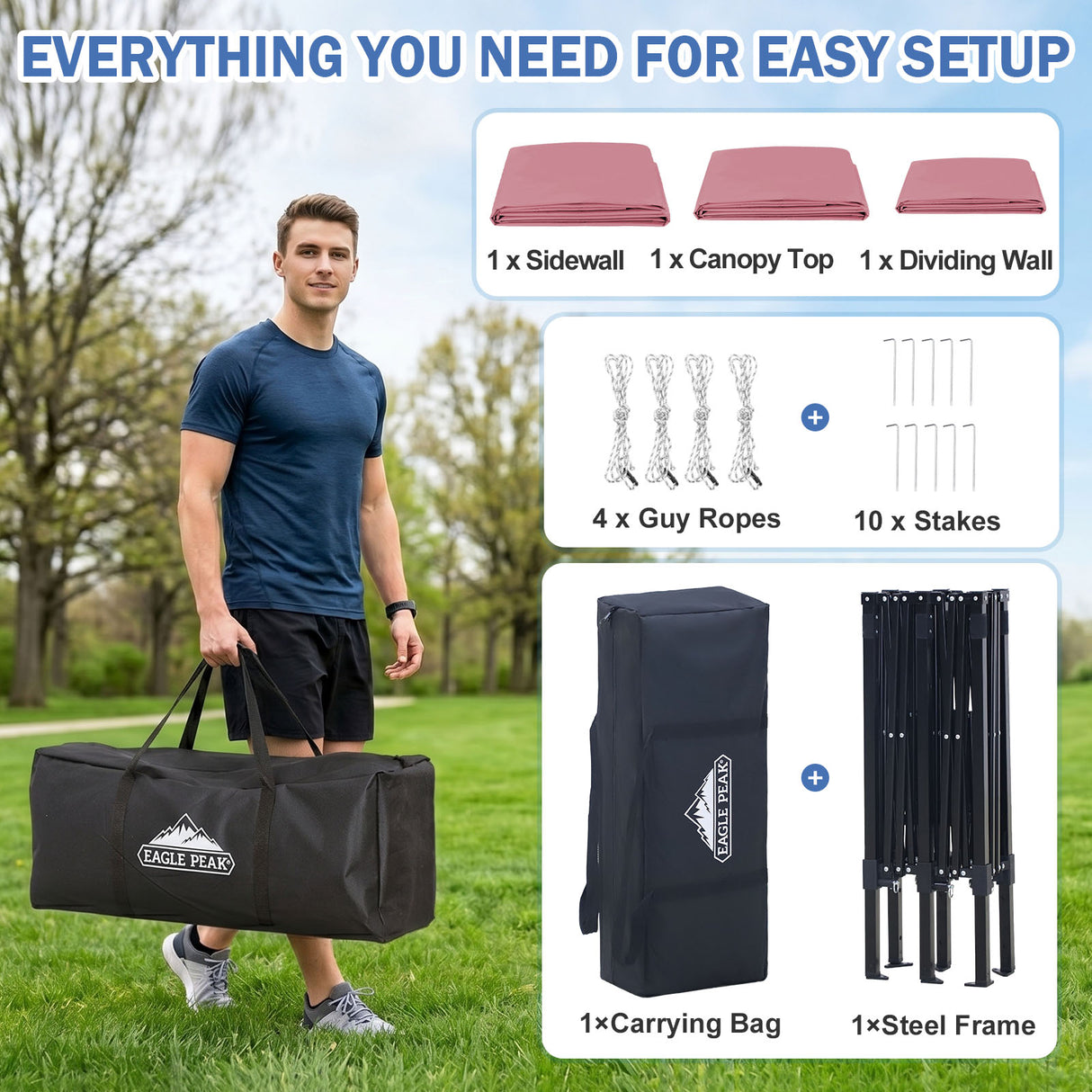 Outdoor Pop Up Changing Room 8x4 ft