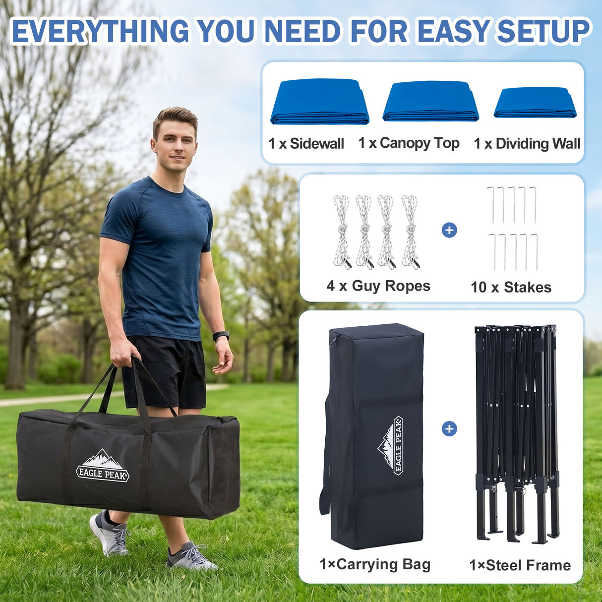 Outdoor Pop Up Changing Room 8x4 ft