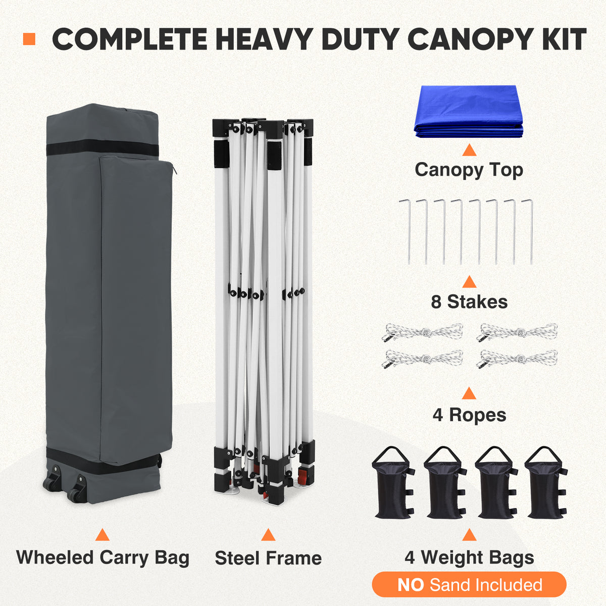 Heavy Duty 10x10 Pop Up Canopy Tent